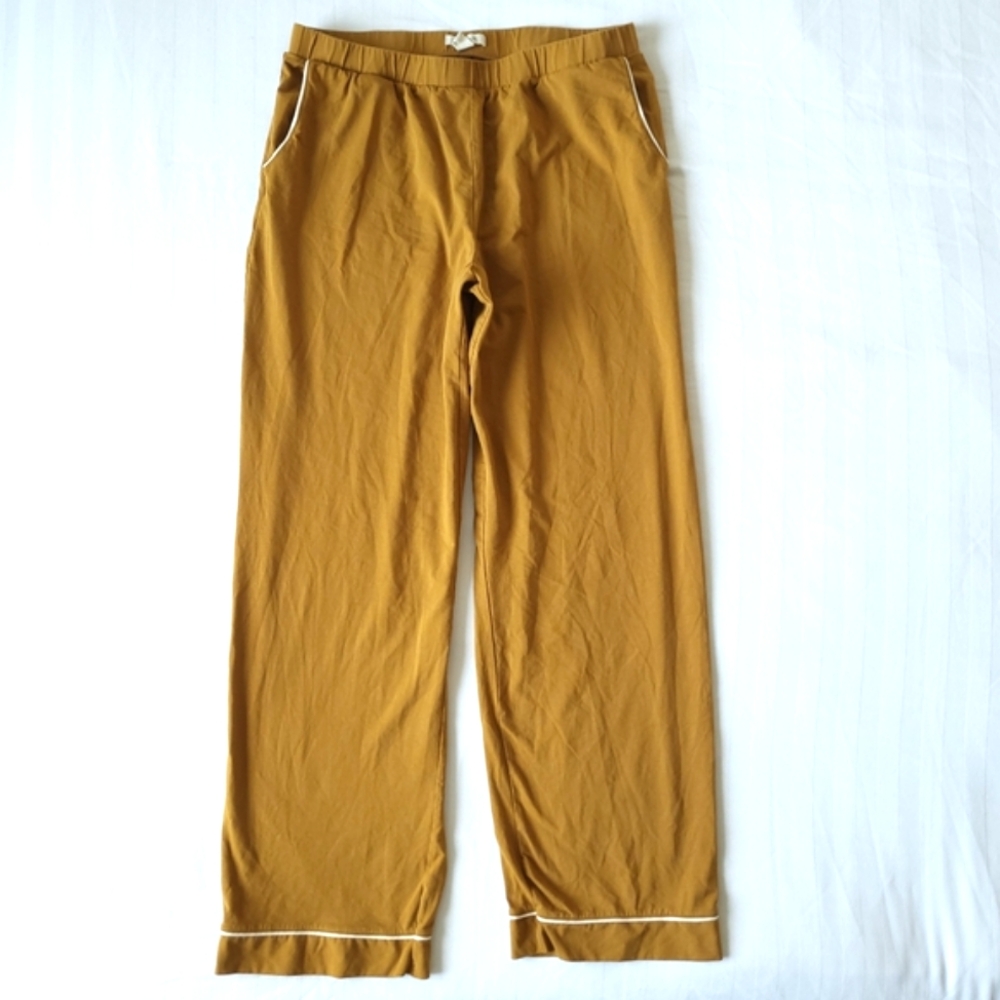 Madewell Knit Bedtime Gold Mustard Pajama Pants